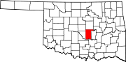 Pottawatomie County map