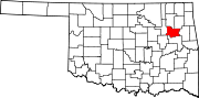 Wagoner County map