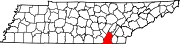 Map of Tennessee highlighting Hamilton County.svg