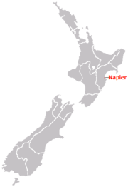 Location of Napier