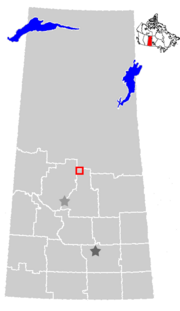 Location of Prince Albert in Saskatchewan