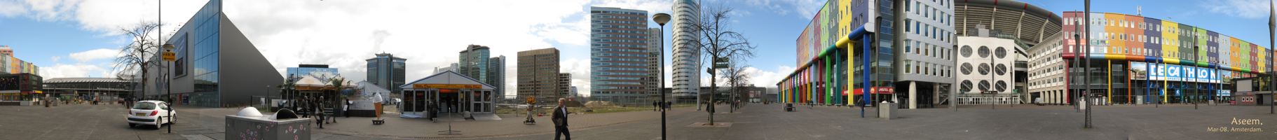 Panoramic view of the ArenA Boulevard on March 18, 2008