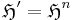 \mathfrak{H}' = \mathfrak{H}^n