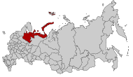 Map of Russia - Arkhangelsk Oblast (2008-03).svg