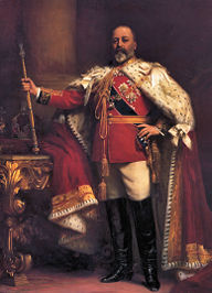 King Edward after his coronation in 1902, painted by Sir Luke Fildes, National Portrait Gallery, London