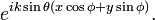 \ e^{i k \sin \theta (x \cos \phi + y \sin \phi)}.