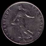 1 French franc 1991 coin obverse