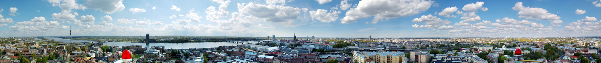 Panorama over Riga from Latvian Academy of Sciences