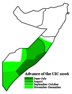 Location of Islamic Courts Union