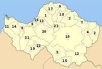 Location of Achaea Prefecture municipalities