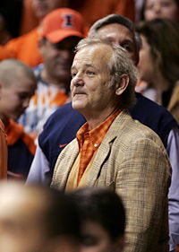 Bill Murray, in 2005, at an Illinois Fighting Illini basketball game.