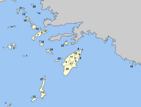 Location of Dodecanese Prefecture municipalities