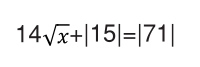 The first equation to ever be written, by Robert Recorde, who invented the equality sign, in its original form and in modern mathematic syntax.