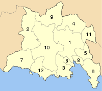 Location of Phocis Prefecture municipalities