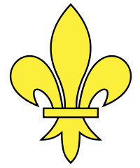 Héraldique meuble Fleur de lys lissée.svg