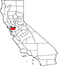 Contra Costa County map