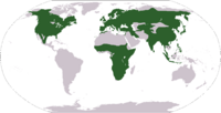 Global range (In green)