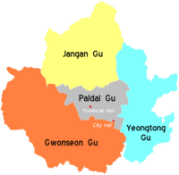 Districts of Suwon