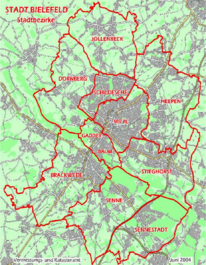 Districts of Bielefeld