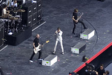 AFI performing at the July 2007 Live Earth concert in New Jersey.