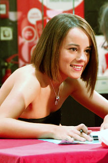 Alizée Jacotey during a public autograph session in Paris, France on December 3, 2007