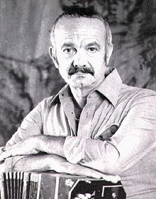 Ástor Piazzolla with his bandoneon in 1971.