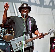 Bo Diddley performing live at the Long Beach Blues Festival, September 1, 1997