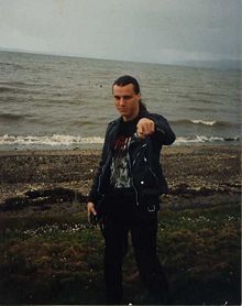 Chuck Schuldiner on tour in Scotland, 1992