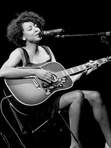 Corinne Bailey Rae performing live at the V Festival at Weston Park in Stafford, Staffordshire, on 18 August 2007