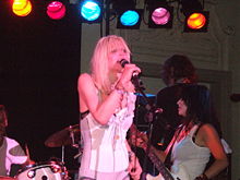 Courtney Love on stage in July, 2007.