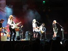 Dixie Chicks performing at Frank Erwin Center on December 4, 2006 in Austin, Texas during the Accidents & Accusations Tour.