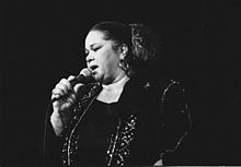 Etta James performing in 1990.