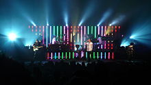 Incubus performing live in 2007. (pictured left-right: Ben Kenney, Jose Pasillas, Brandon Boyd, Chris Kilmore, and Mike Einziger)