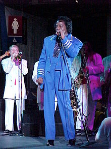 James Brown performing in 2001.