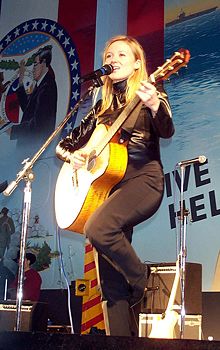 USO concert aboard the aircraft carrier USS Harry S Truman (CVN 75) in the Mediterranean.