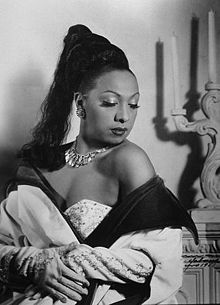 Josephine Baker in Havana, Cuba (1950).