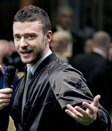 Timberlake at the Shrek the Third London premiere in June 2007