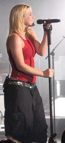 Kelly Clarkson during her Breakaway concert tour in Geelong, Victoria, Australia on November 10, 2005