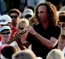 Kenny G playing at The Players Championship award ceremony