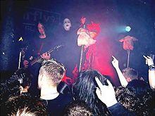 Mayhem in concert in Glasgow, 2004