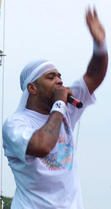 Method Man performing in Baltimore.