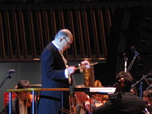 Ennio Morricone at the United Nations Headquarters.