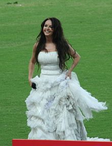 Sarah Brightman at the opening ceremony of 2007 World Championships in Athletics