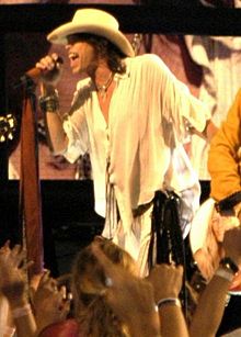 Steven Tyler at NFL Kickoff Live 2003