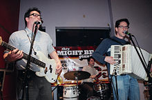 John Flansburgh and John Linnell with Marty Beller