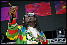 T-Pain performing at the 2007 Hot 97 Summer Jam concert.