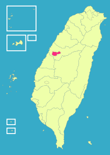 Location of Taichung City