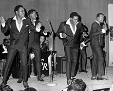 The Four Tops in concert at New Rochelle (N.Y.) High School circa 1967