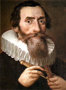 A 1610 portrait of Johannes Kepler by an unknown artist.