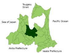 Location of Aomori